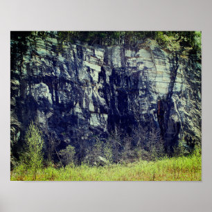 Marmor-Felsenklippe bei Natural Bridge 3 Natur Poster