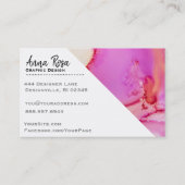 *~* Marmor Fett Abstrakte Bio Wasserfarbe Visitenkarte (Rückseite)