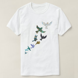 Marmor Fliegender Vögel T - Shirt