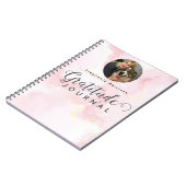 Marmor Foto Dankeschön Journal - Rosa & Weiß Notizblock (Linke Seite)