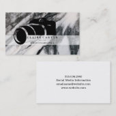 Marmor | Fotograf | Camera-Logo Visitenkarte (Vorne/Hinten)