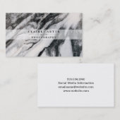 Marmor | Fotograf Visitenkarte (Vorne/Hinten)