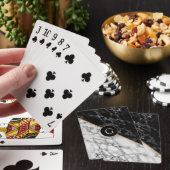 Marmor für Personalisierte Kartenpiele mit benutze Spielkarten (In Situ)