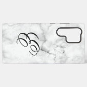 Marmor-Galaxie-Monogramm-Initiale Samsung Galaxy Hülle (Rückseite (Horizontal))