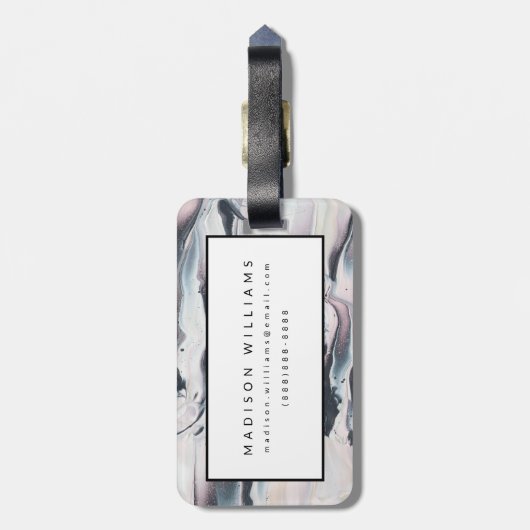 Marmor Gepäckanhänger (Rückseite vertikal)