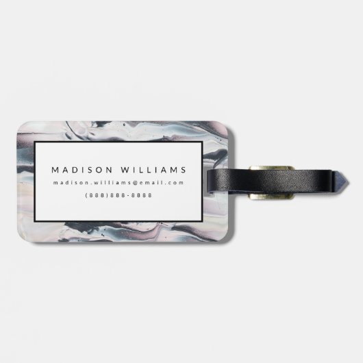 Marmor Gepäckanhänger (Rückseite horizontal)