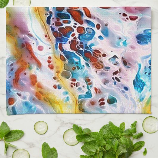 Marmor Geschirrtuch (Gefaltet)