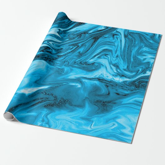 Marmor, geschmolzen, Pastel Glitzer E Geschenkpapier (Ungerollt)