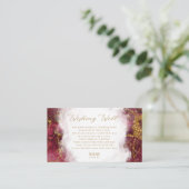 Marmor-Glitzer, der gut V1 Burgund-ID644 wünschen Begleitkarte (Stehend Vorderseite)