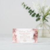 Marmor-Glitzer, der gut V3 Rose Gold ID644 wünscht Begleitkarte (Stehend Vorderseite)