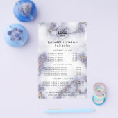 Marmor-Glitzer | Flyer des einfachen Salon Service (Einzeln)