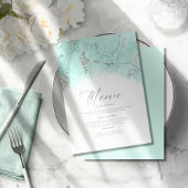 Marmor-Glitzer Hochzeit Aquamarin Silver ID644