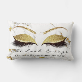 Marmor Glitzer Makeup Lashes Augapfel Gold Lendenkissen