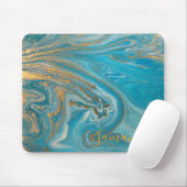 Marmor-Glitzer Mousepad (Mit Mouse)
