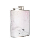 Marmor-Glitzer Personalisiertes Design Flachmann (Rechts)