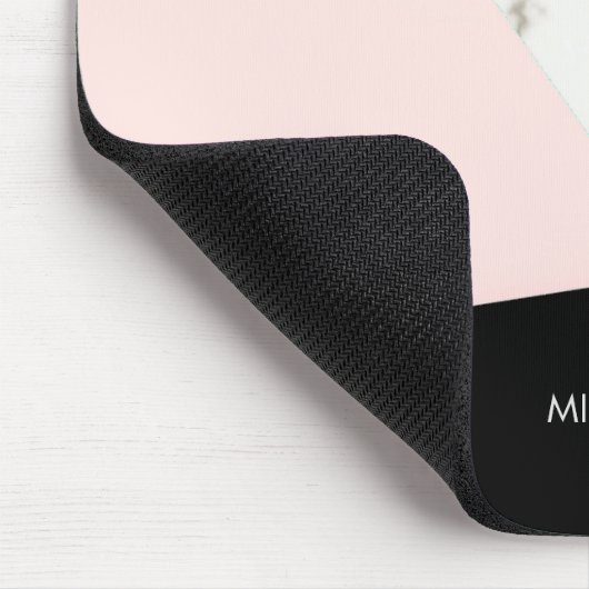 Marmor Glitzer Rose Mosaik Mousepad (Ecke)