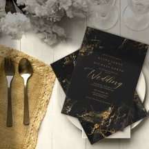 Marmor-Glitzer Wedding Black Gold ID644