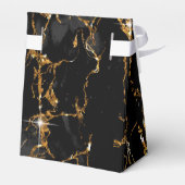 Marmor-Glitzer Wedding Black Gold ID644 Geschenkschachtel (Rückseite)
