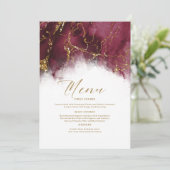 Marmor Glitzer Wedding Burgundy Gold ID644 (Stehend Vorderseite)