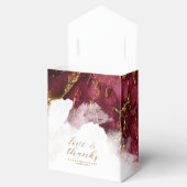 Marmor Glitzer Wedding Burgundy Gold ID644 Geschenkschachtel (Geöffnet)