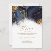 Marmor Glitzer Wedding Navy Blue Gold ID644 (Vorderseite)