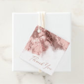 Marmor Glitzer Wedding Rose Gold ID644 Geschenkanhänger (Beispiel)