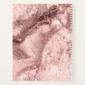 Marmor Glitzer Wedding Rose Gold ID644 Planer (Rückseite)