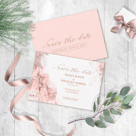Marmor Glitzer Wedding Rose Gold ID644 Save The Date