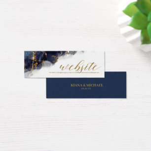 Marmor Glitzer Wedding Website Navy Bl Gold ID644