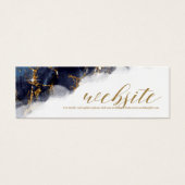 Marmor Glitzer Wedding Website Navy Bl Gold ID644 (Vorderseite)