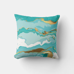 Marmor, Gold: abstrakter Vintage-Hintergrund. Kissen