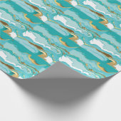 Marmor, Gold: abstrakter Vintager Hintergrund. Geschenkpapier (Ecke)