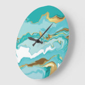 Marmor, Gold: abstrakter Vintager Hintergrund. Große Wanduhr (Winkel)