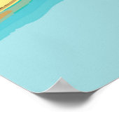 Marmor, Gold: abstrakter Vintager Hintergrund. Poster (Ecke)