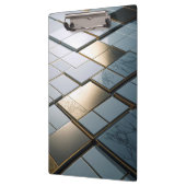 Marmor Gold Fliesen Luxus Geometrie Klemmbrett (Links)