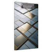 Marmor Gold Fliesen Luxus Geometrie Klemmbrett (Rechts)