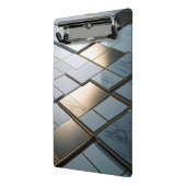 Marmor Gold Fliesen Luxus Geometrie Mini Klemmbrett (Gewinkelt2)