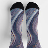 Marmor & Gold Glitzer Socken (Oben)