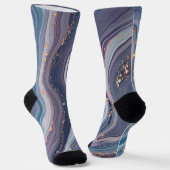 Marmor & Gold Glitzer Socken (Gewinkelt)