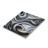 Marmor, Gold, grau, alt, weiß, blassblau, modern, Fliese (Seite)