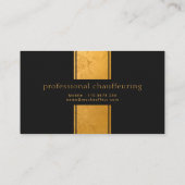 Marmor-Gold-Kolonne Exquisite Einfacher Chauffeur Visitenkarte (Rückseite)
