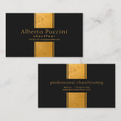 Marmor-Gold-Kolonne Exquisite Einfacher Chauffeur Visitenkarte (Vorne/Hinten)