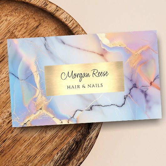 Marmor & Gold, QR-Code Visitenkarte