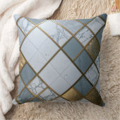 Marmor Gold Raster Luxus Geometrie Kissen (Decke)