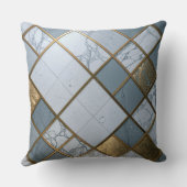Marmor Gold Raster Luxus Geometrie Kissen (Rückseite)