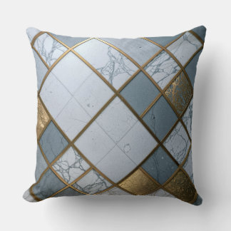 Marmor Gold Raster Luxus Geometrie Kissen