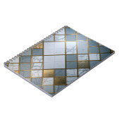 Marmor Gold Raster Luxus Geometrie Notizblock (Linke Seite)