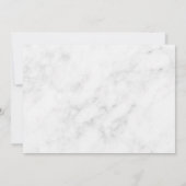 Marmor & Gold Script Design Probe Dinner Einladung (Rückseite)