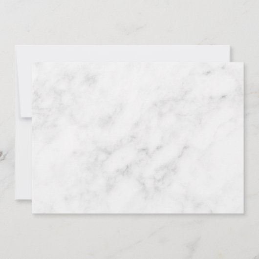 Marmor & Gold Script Design Probe Dinner Einladung (Rückseite)