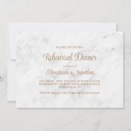 Marmor & Gold Script Design Probe Dinner Einladung